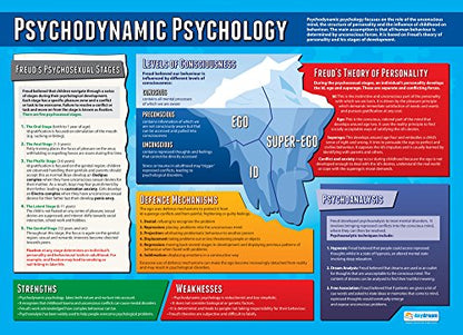 Daydream Education Psychological Approaches Classroom Posters - Set of 5 - EXTRA LARGE - A1 (850mm x 594mm) - Gloss Paper - Psychology Secondary School Wall Charts