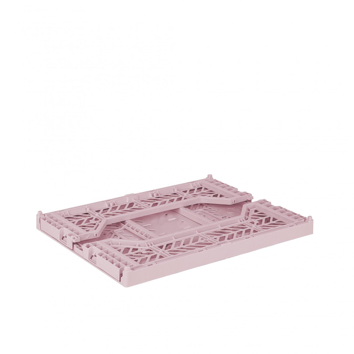 Ay-Kasa Solid Plastic Folding Crate Stackable Cherry Blossom Midi 40 x 30 x 14 cm