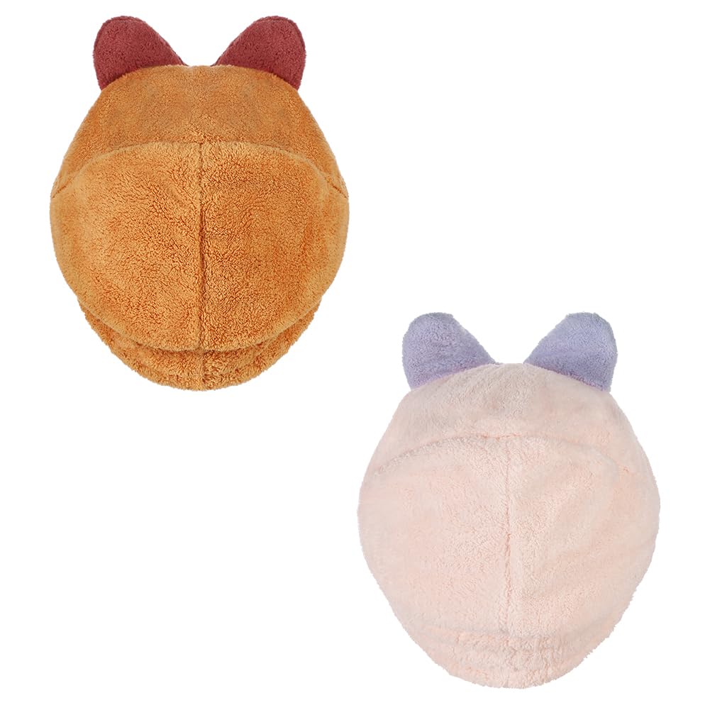 IBLUELOVER 2Pcs Super Absorbent Dry Hair Cap for Kids Rapid Drying Hair Towels Coral Fleece Microfiber Hairs Drying Wrap Soft Elastic Hat for Boys