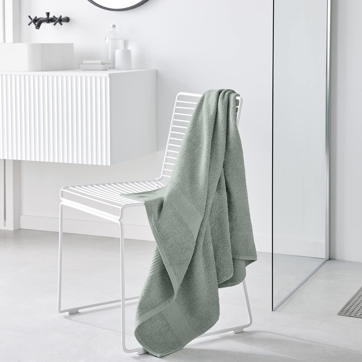 Today Essential Celadon Celadon Plain Bath Towel Cotton 70 x 130 cm