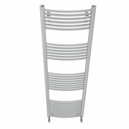 NRG Curved Chrome Bathroom Heated Towel Rail Radiator 1800x500mm