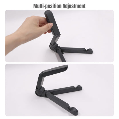 MayRecords Vinyl Record Display Stand Rack Foldable Anti-skid Multifunctional LP Albums Storage Holder Tabletop Plastic Storage Rack Black