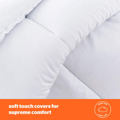 Silentnight So Snug Single Bed Duvet Quilt, 15 Tog Winter Warm Cosy Thick Duvet Hypoallergenic and Machine Washable, Single, White, 534208GE