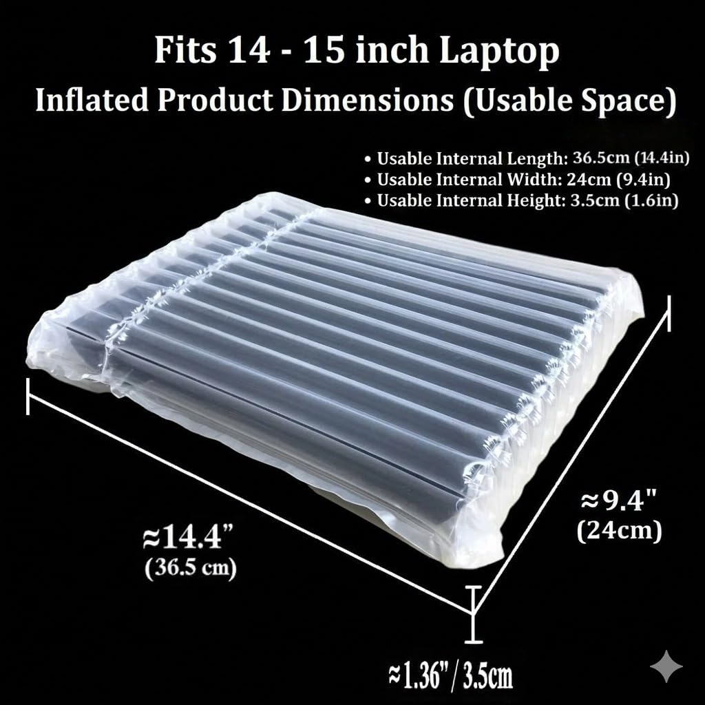 10 Pack Inflatable Laptop Protective Bag for 13-15" Laptop Shipping, Air Sac Bag for Notebook (10pack for 14-15" Laptop)