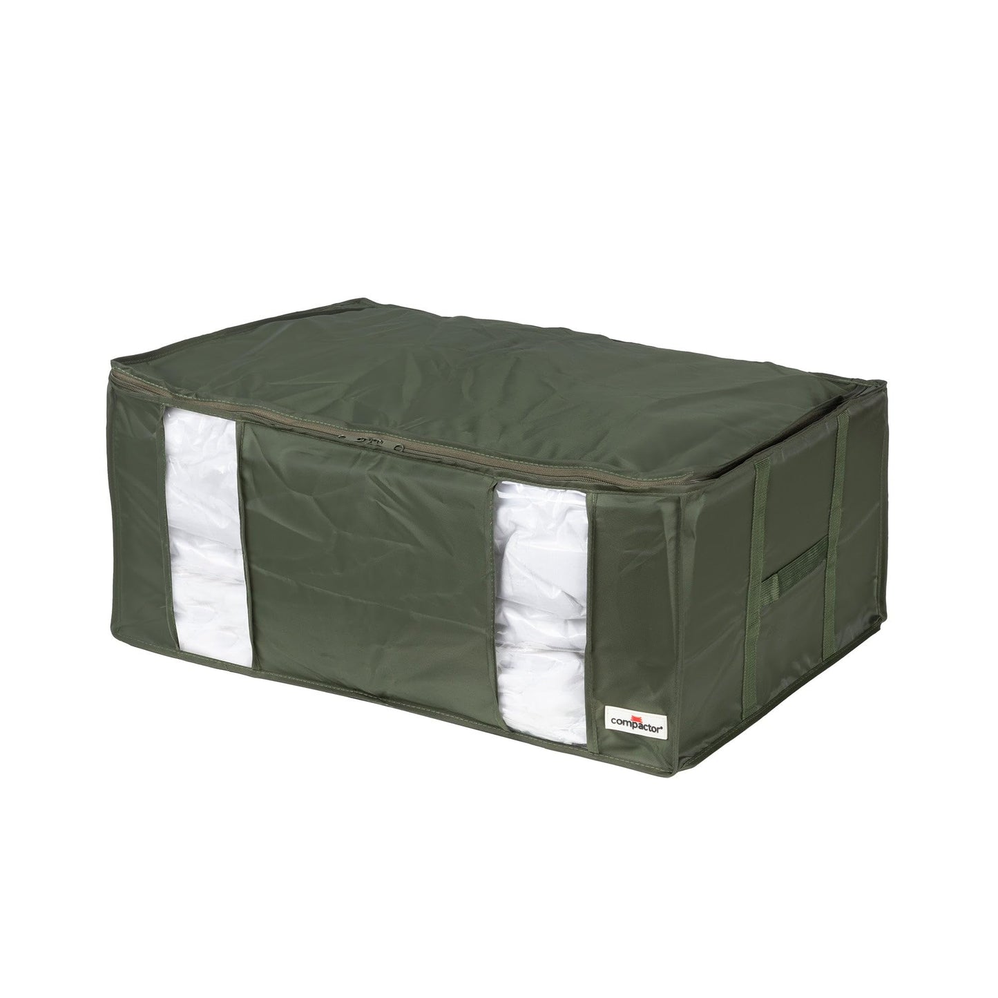 Compactor Ecologik 3D Semi-Rigid XXL Vacuum Box - Patented Space-Saving Storage Solution, Green, 65X45X27 cm