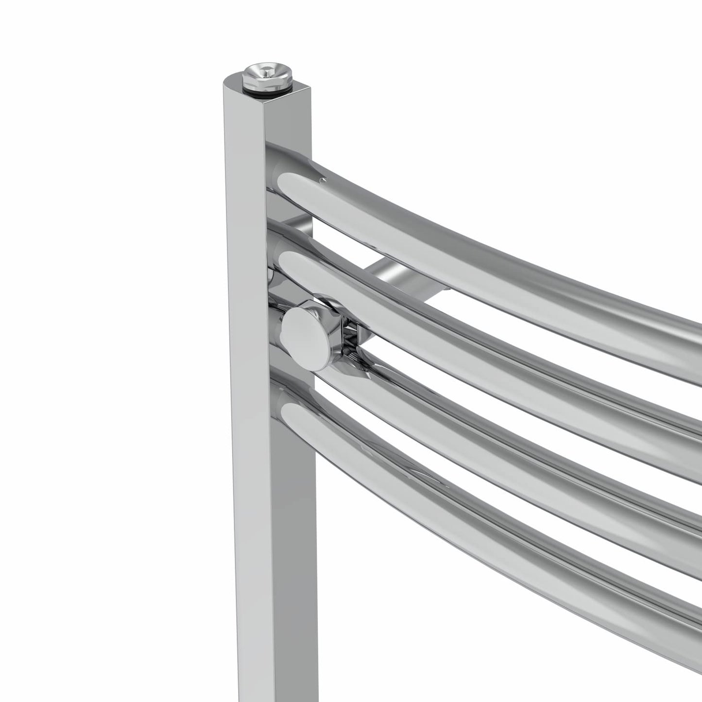 Warmehaus Curved Heated Towel Rail Chrome Radiator 1400x500mm
