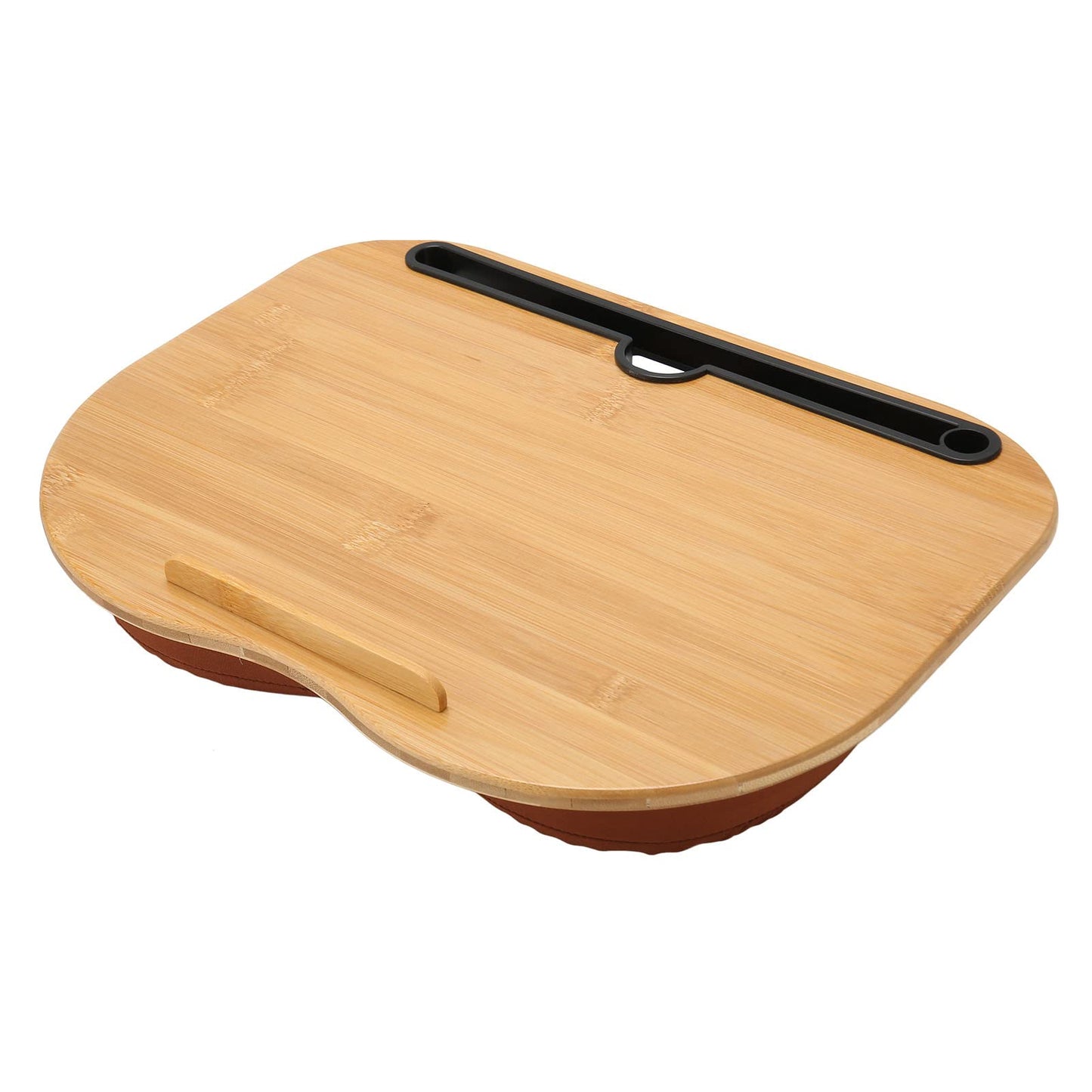 Wood Laptop Stand, 15.6 Inch Portable Lap Desk with Anti-Slip Strip
