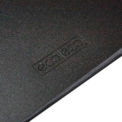 eco-eco A4 Size 50% Recycled 80 Pocket Black Presentation Display Book, Storage Case Portfolio Art Folder with Plastic Sleeves