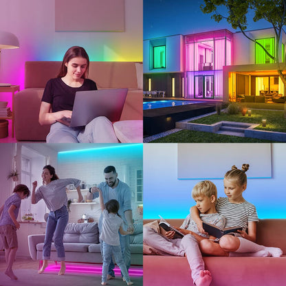BTF-LIGHTING WS2812B 16.4ft 5m 60LEDs/Pixels/m Individually Addressable 5050SMD LED Strip Black PCB Full Color Flexible LED Pixel Strip Dream Color