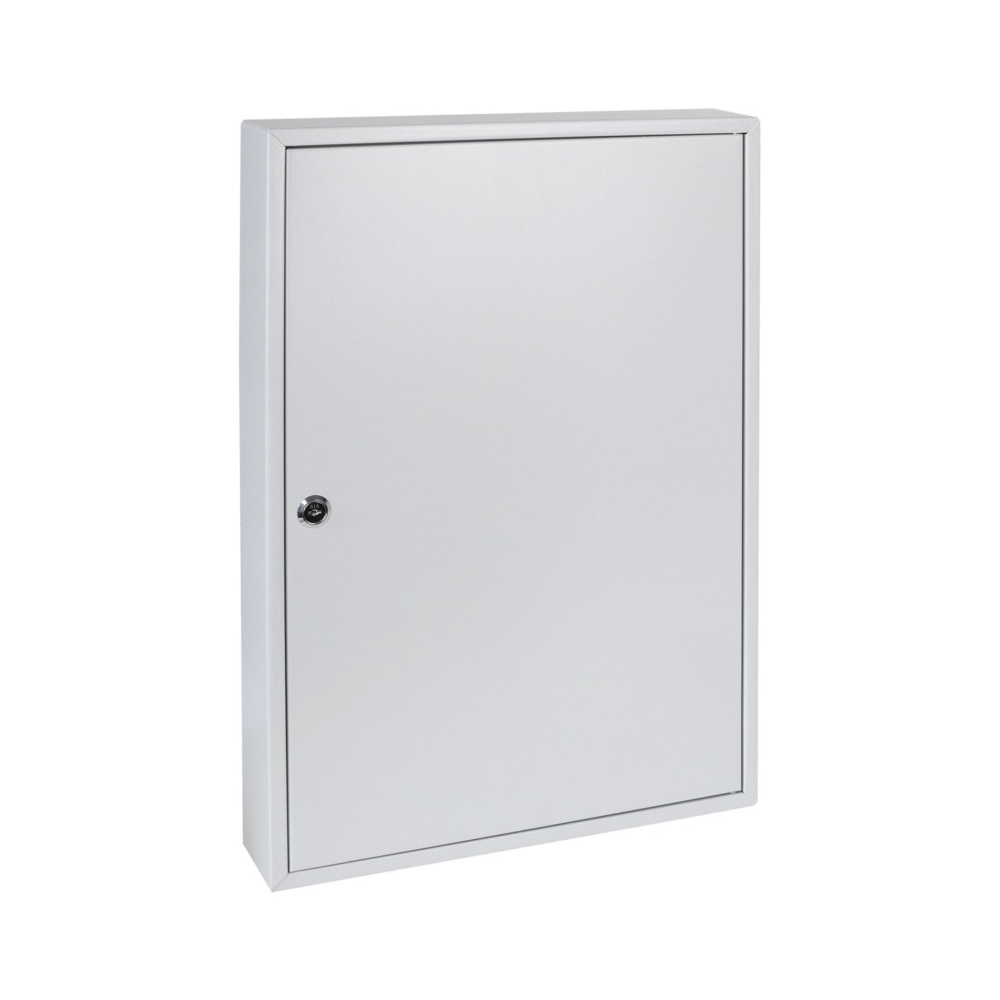 HMF Large Steel Key Cabinet, Lockable Key Safe for Office, Administration or Fleet Management | 100 Key Hooks | 55 x 38 x 8 cm | Light Grey