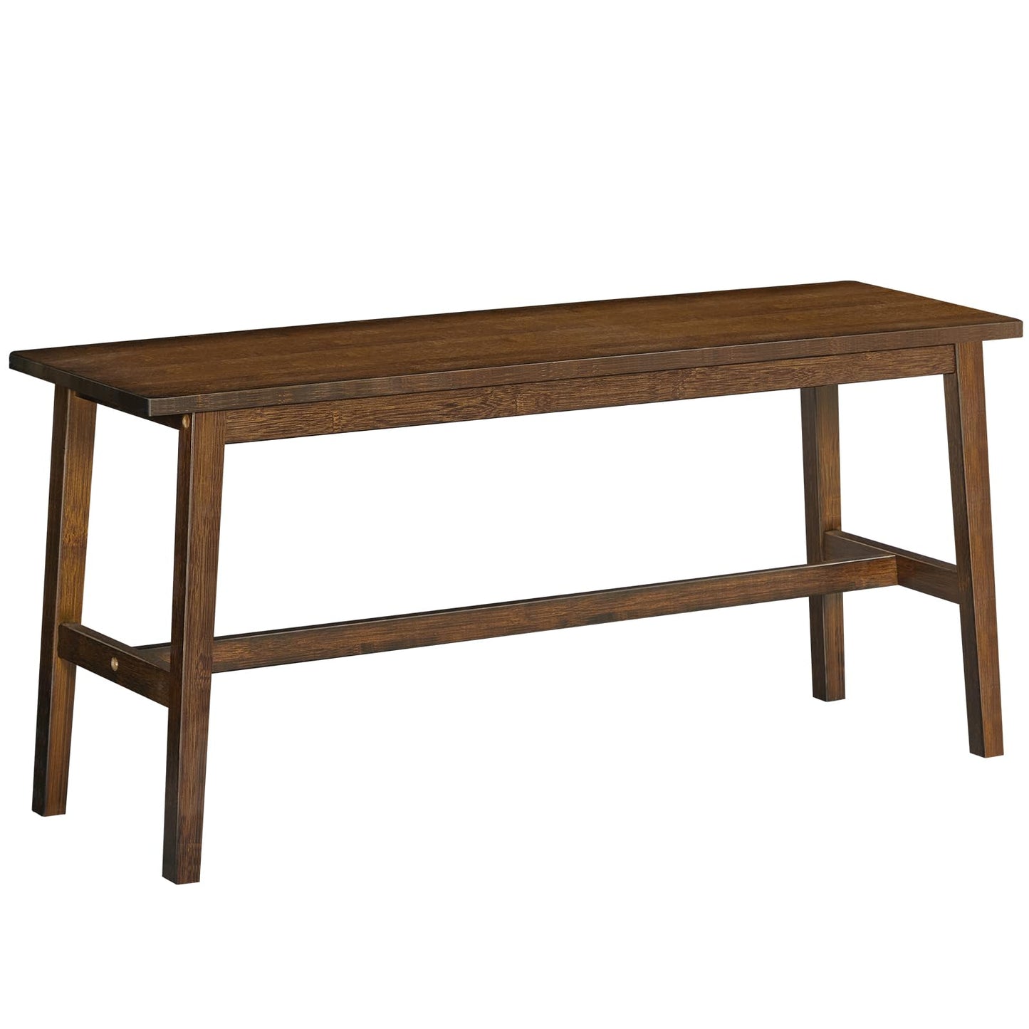 HOOBRO 100 cm Bamboo Dining Bench, Farmhouse Dining Table Bench Seat, for Kitchen, Living Room, Easy to Assemble, Sturdy and Stable