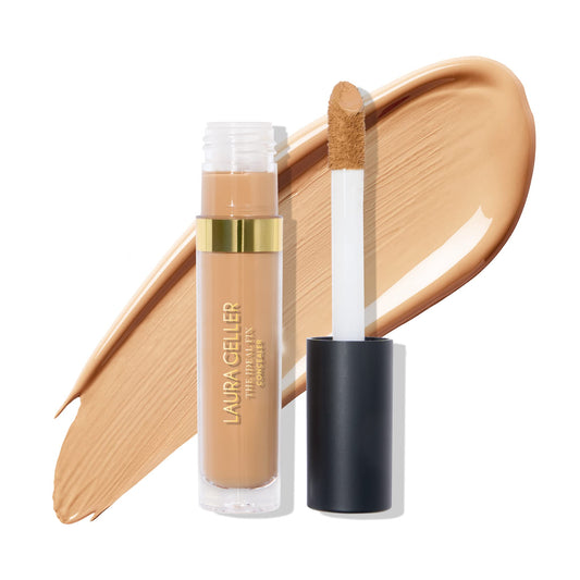 LAURA GELLER NEW YORK The Ideal Fix Concealer - Medium - Buildable Medium to Full Coverage Liquid Concealer - Covers Under Eye Dark Circles &
