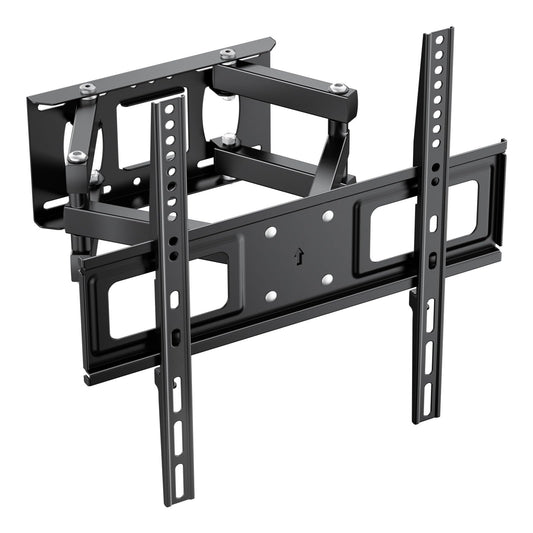 GRIFEMA GB1006-4 TV Wall Bracket for 26-65 inch, Double Arms, Swivel Tilt Extendable TV Wall Mount, up to 35kg, Max VESA 400x400mm with Spirit Level,