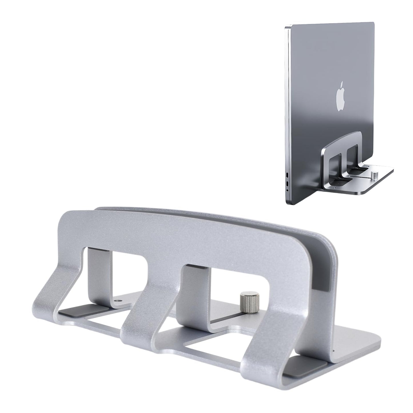 Vertical Laptop Stand, Adjustable Laptop Holder Dock, Notebook Desktop Stand, Space Saving Upright Laptop Holder with Thermal Base