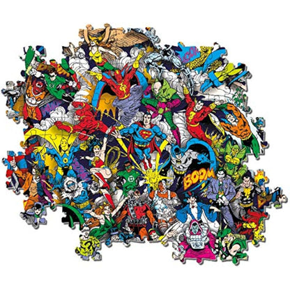 Clementoni - DC Comics Impossibile Jigsaw Puzzle for Children and Adults 1000 pieces, 14 Years old and up, 39599