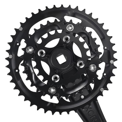 CYSKY 3x 9/10 Speed Bike Crankset 170mm 104/64 BCD Crank Arm Set 44-32-22T/42-32-24T Easy to Replacement MTB BMX Road Bicycle Crankset Compatible with