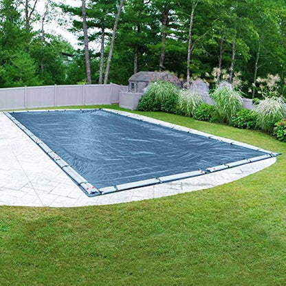 Pool Mate 352545RPM Winter Pool Cover, Heavy-Duty Blue, 25 x 45 ft Inground Pools