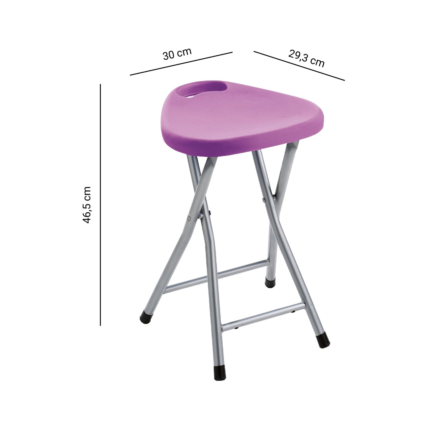 Gedy - Tabouret REPLIABLE Plastic/MÉTAL Lilas - Gedy - G-CO757900300