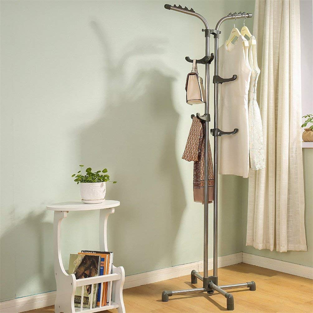 BAOYOUNI Coat Rack Metal Coat Stand Freestanding Hall Coat Tree 178cm H