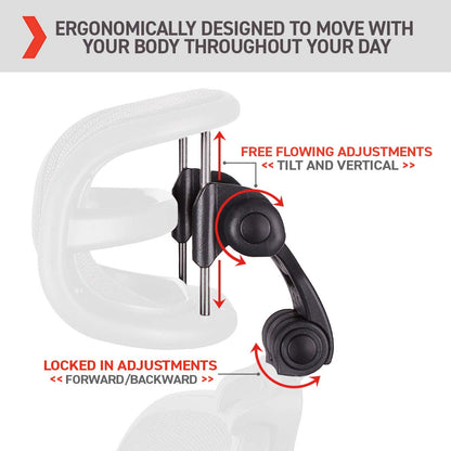 Engineered Now The Original Headrest for the Herman Miller Aeron Chair H4 for Remastered, Carbon