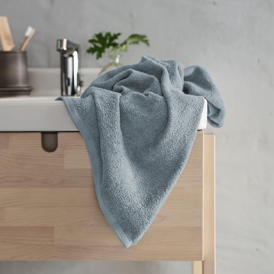 Delara 100% Organic Cotton Towels 650 GSM Plush Feather Touch Quick Dry Bath Towel, Pack of 4 GOTS Certified, Oeko-Tex Green Certified