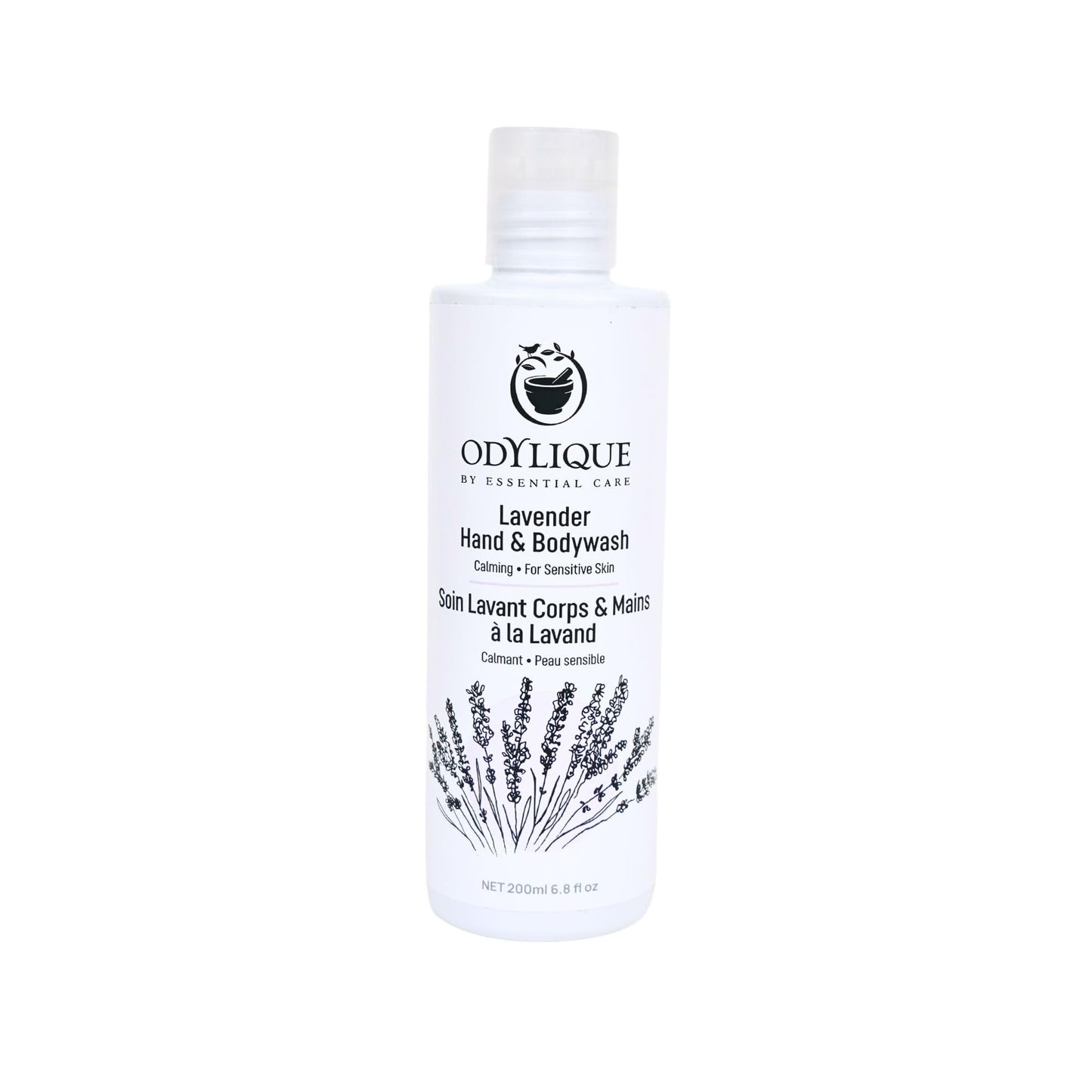 Odylique Lavender Hand & Body Wash 200ml | Vegan, Organic & 100% Natural | Sulphate Free