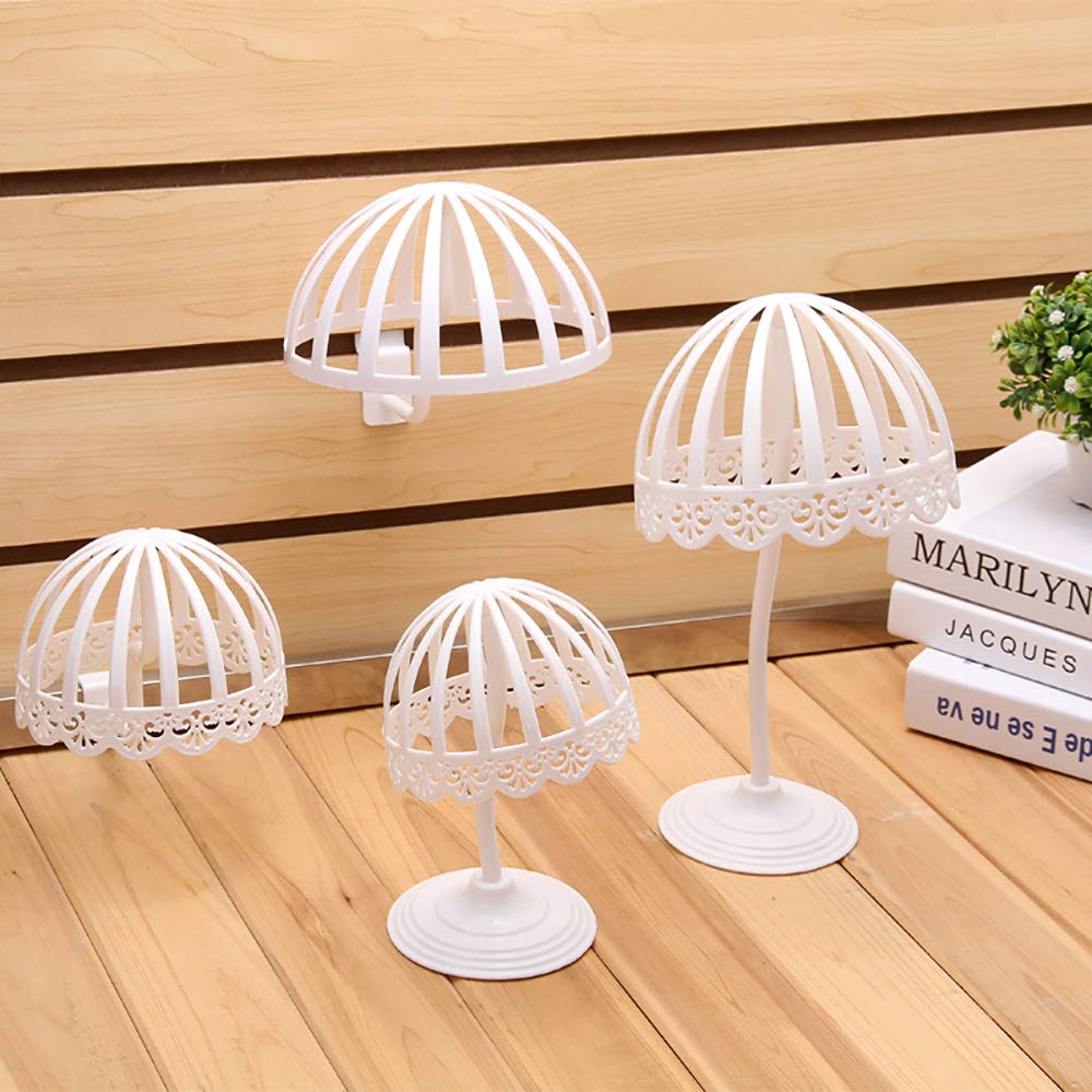 POFET 2 pcs Plastic Baby Hat Cap Storage Display Holder Hair Wigs Rack Shelf Stand