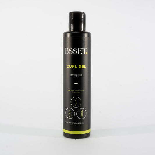 BSSET Curl Gel Defines & Holds Curls - Hair Styling for Beautiful Curls for Type 2-4 Hair
