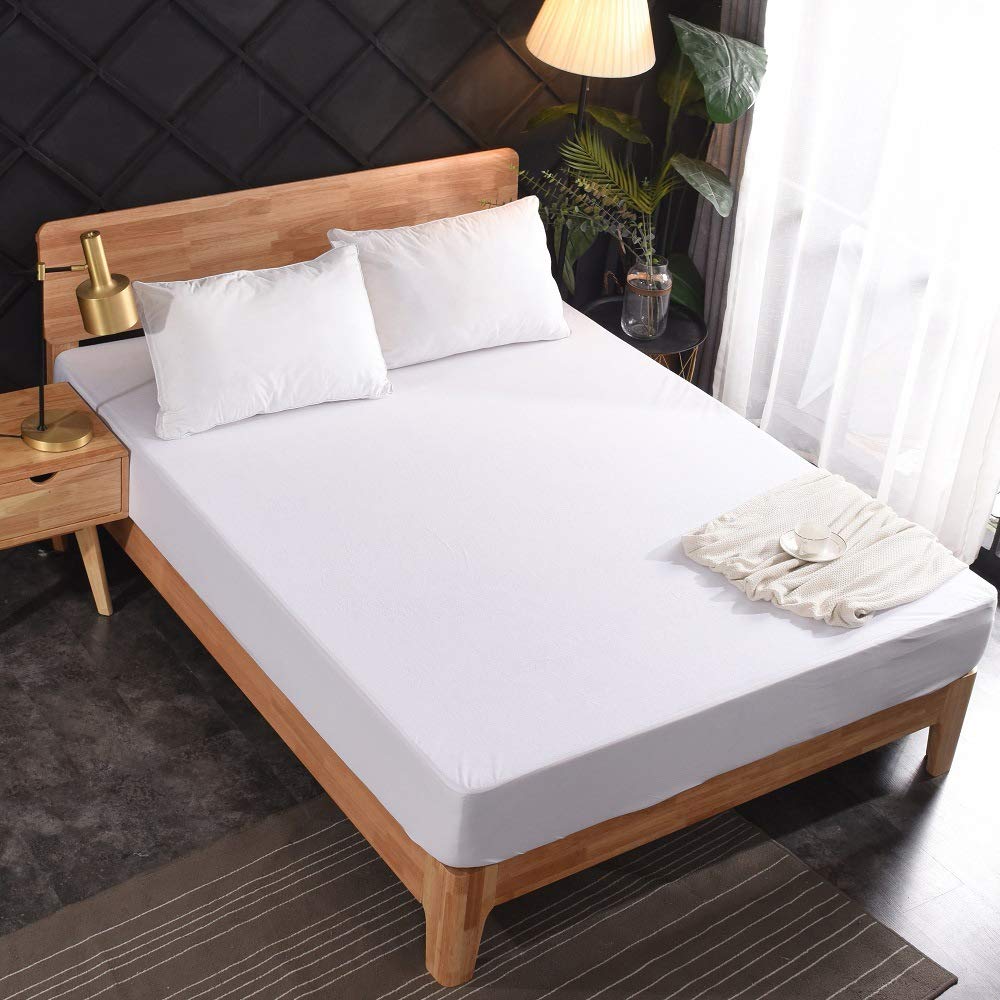Waterproof Mattress Protector 80x200 cm Waterproof Breathable Mattress Cover with Elastic Band Fitted Sheet, 30 cm Deep (80x200cm)