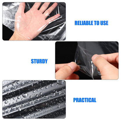ULTECHNOVO Disposable Garment Covers Dry Cleaning Bags for Clothes 39.37 X 23.62 in Water-Resistant Clear Suit Cover for Dresses Coats Shirts Jackets