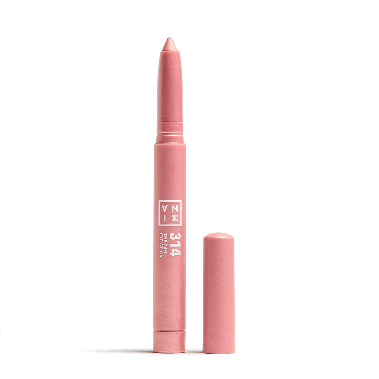 3INA MAKEUP - The 24H Eye Stick 314 - Pink Eyeshadow Stick with Creamy Texture - 24H Waterproof - with Matte Shimmer & Metallic Finish - Multitaskig -