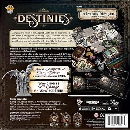 LUCKY DUCK GAMES - Destinies | Board Game | English Version | 1-3 Players | Ages 14+ | 120-150 Minutes