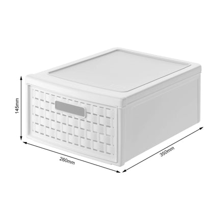 Rotho "Country" Drawer Box Small, White