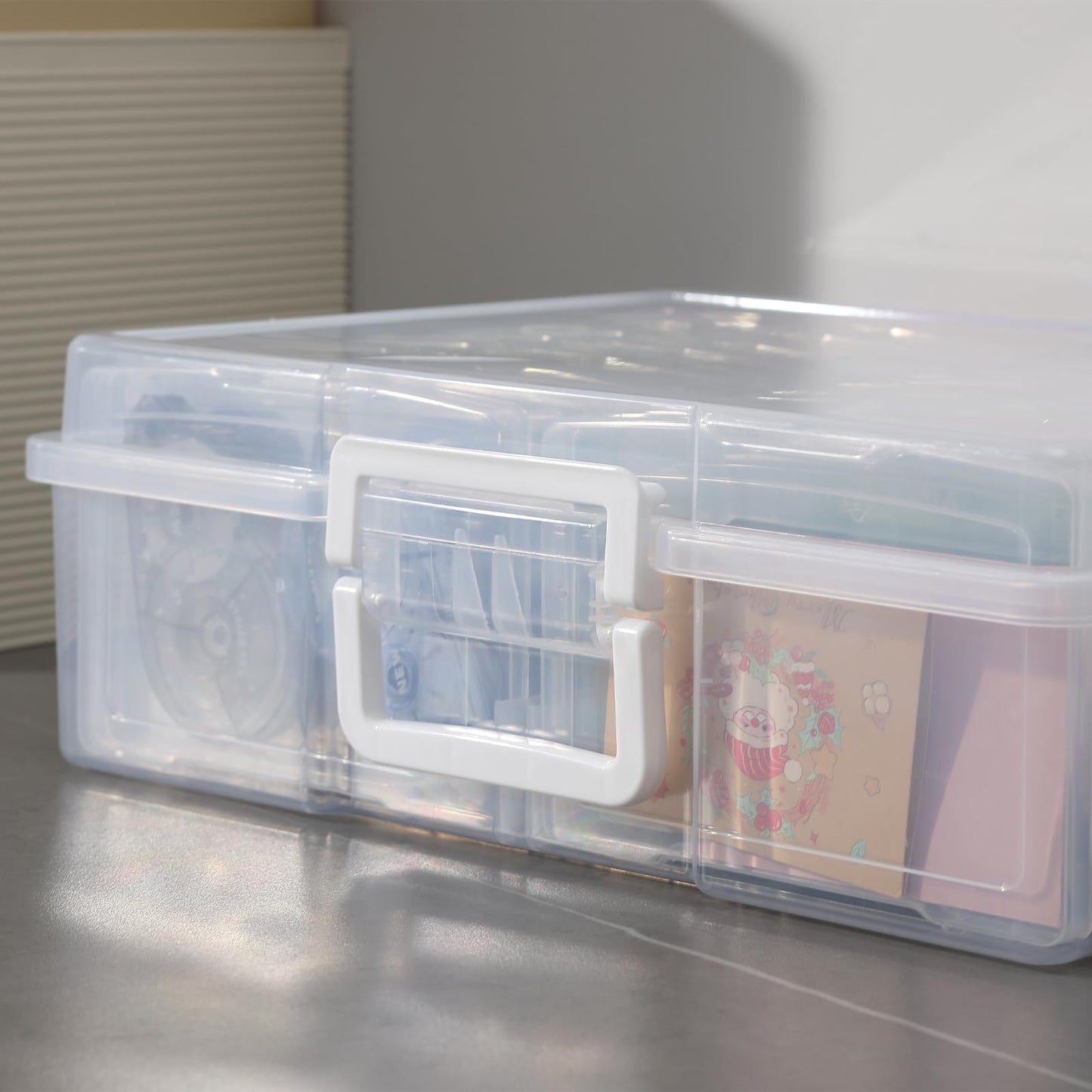 novelinks Photo Storage Boxes with Handle, Photo Organizers and Storage