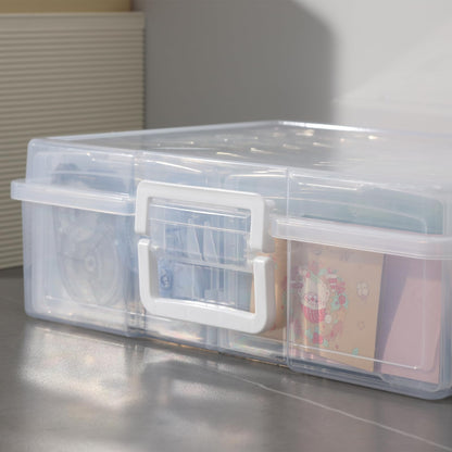novelinks Photo Storage Boxes with Handle, Photo Organizers and Storage