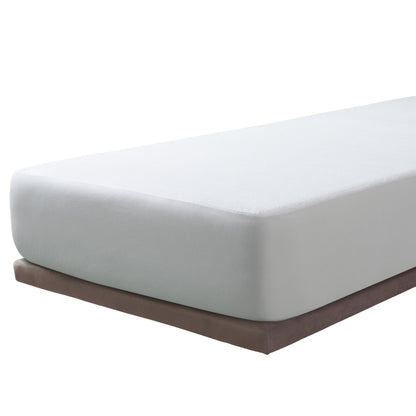 Savel - Mattress Cover 80x190/200 cm Small Single Size | Aloe Vera | Waterproof Mattress Protector - White