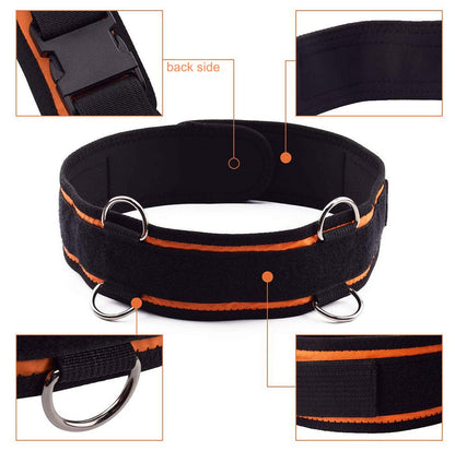 Leg Strength and Agility Training Strap System Strength Training Rope for Football Basketball Taekwondo Yoga Boxing Equipment (Orange)