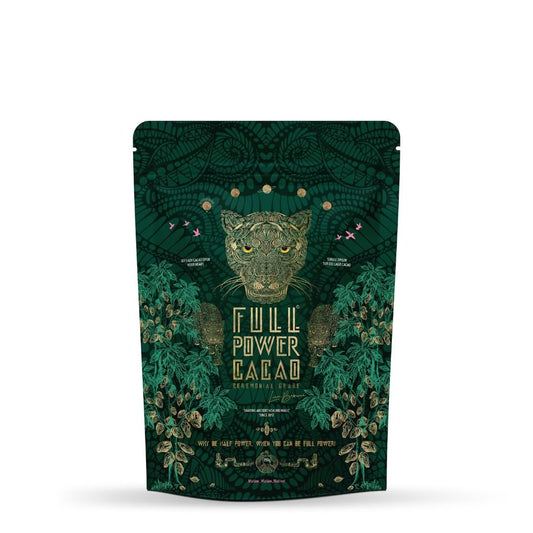 FULL POWER CACAO - Ceremonial Grade Cacao 250g - Premium Raw & Pure Ceremonial Grade Cacao for Heartwarming Rituals & Healing Journeys, As Seen On