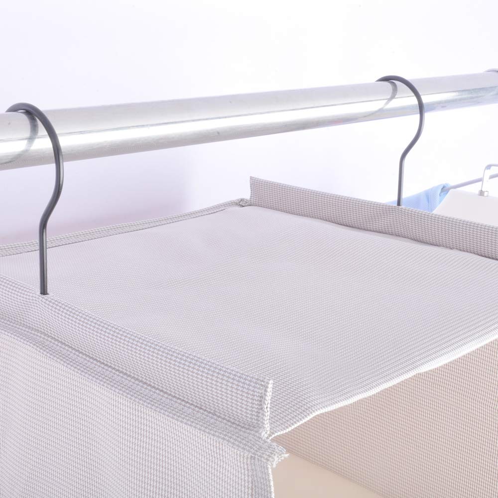 BrilliantJo Hanging Closet Organizer for Clothes Sweaters Advanced cloth 4 shelves Hanging Wardrobe Storage Shelves