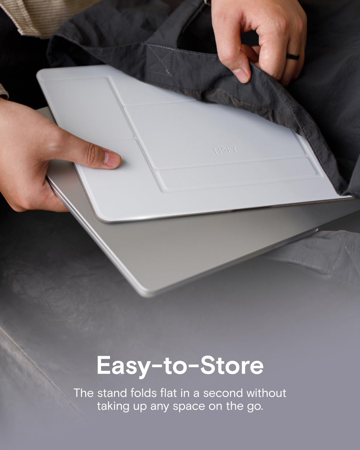 MOFT Laptop Stand for Desk, Non-Adhesive Laptop Stand with 2 Adjustable Viewing Angles