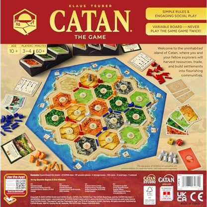 CATAN 6th Edition | Board Game | Ages 10+ | 3-4 Players | 60-90 Minutes Playing Time