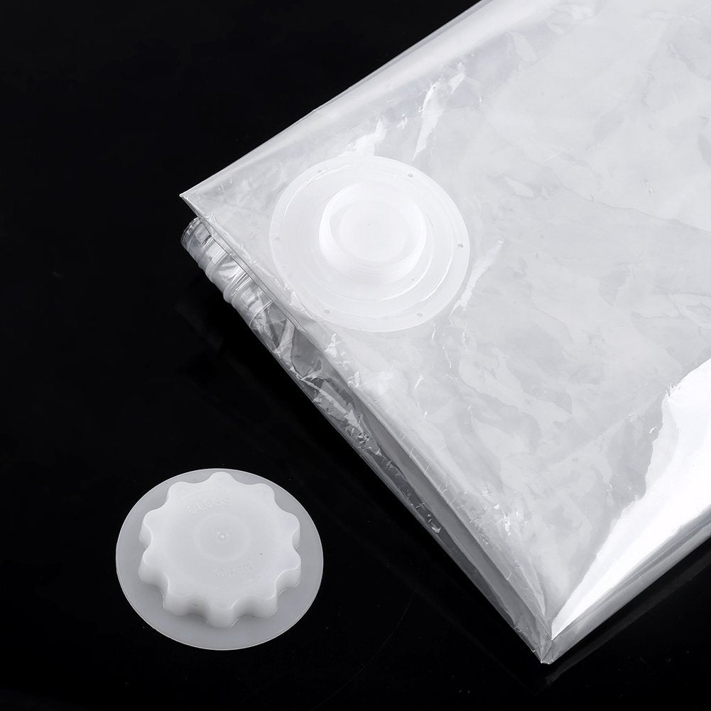 BORDSTRACT Vacuum Storage Bags Small | 50x60cm 5Pk w/Zippers | Clear PVC