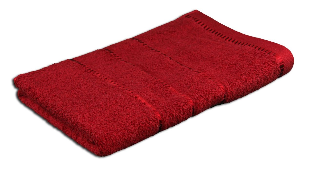 Gözze - Bath Towel, Berlin, 100% Cotton, 70 x 140 cm - Bordeaux