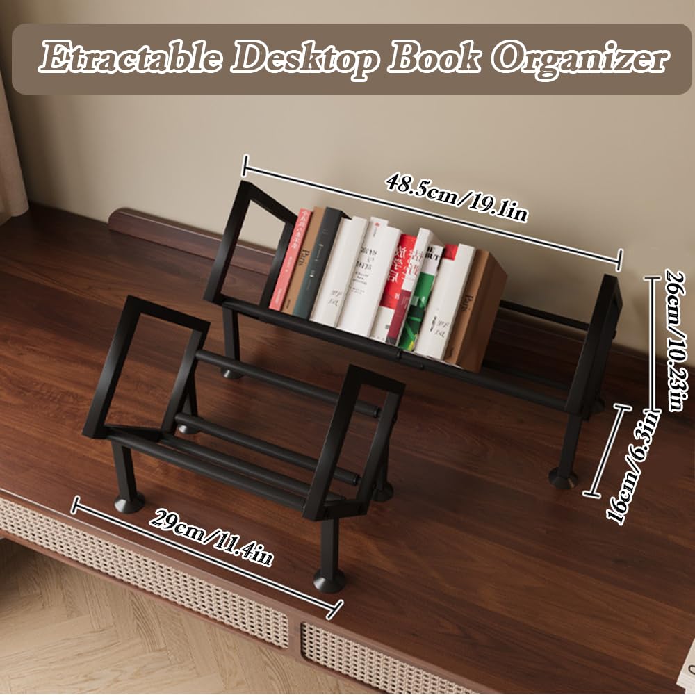 SINBINTA Expandable Tilting Bookcase (Black)