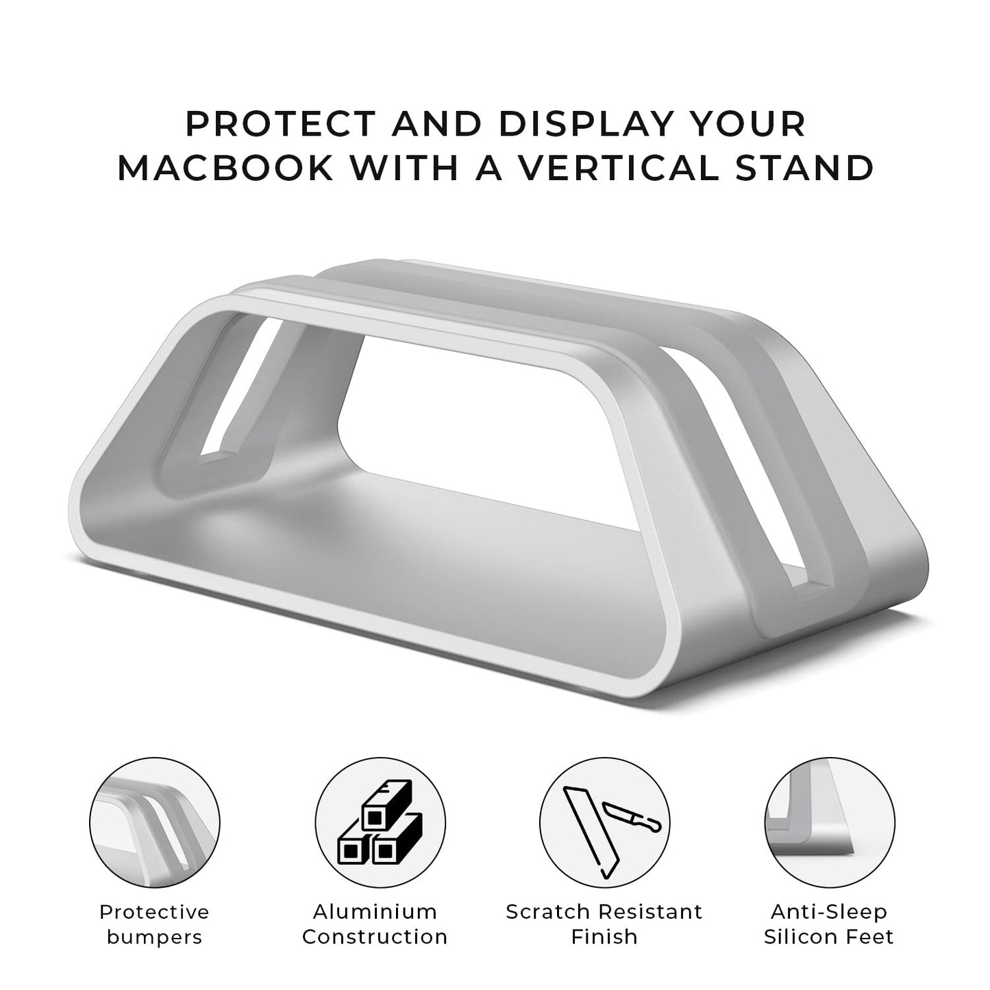 HumanCentric Vertical Laptop Stand Compatible with MacBook Pro & Air