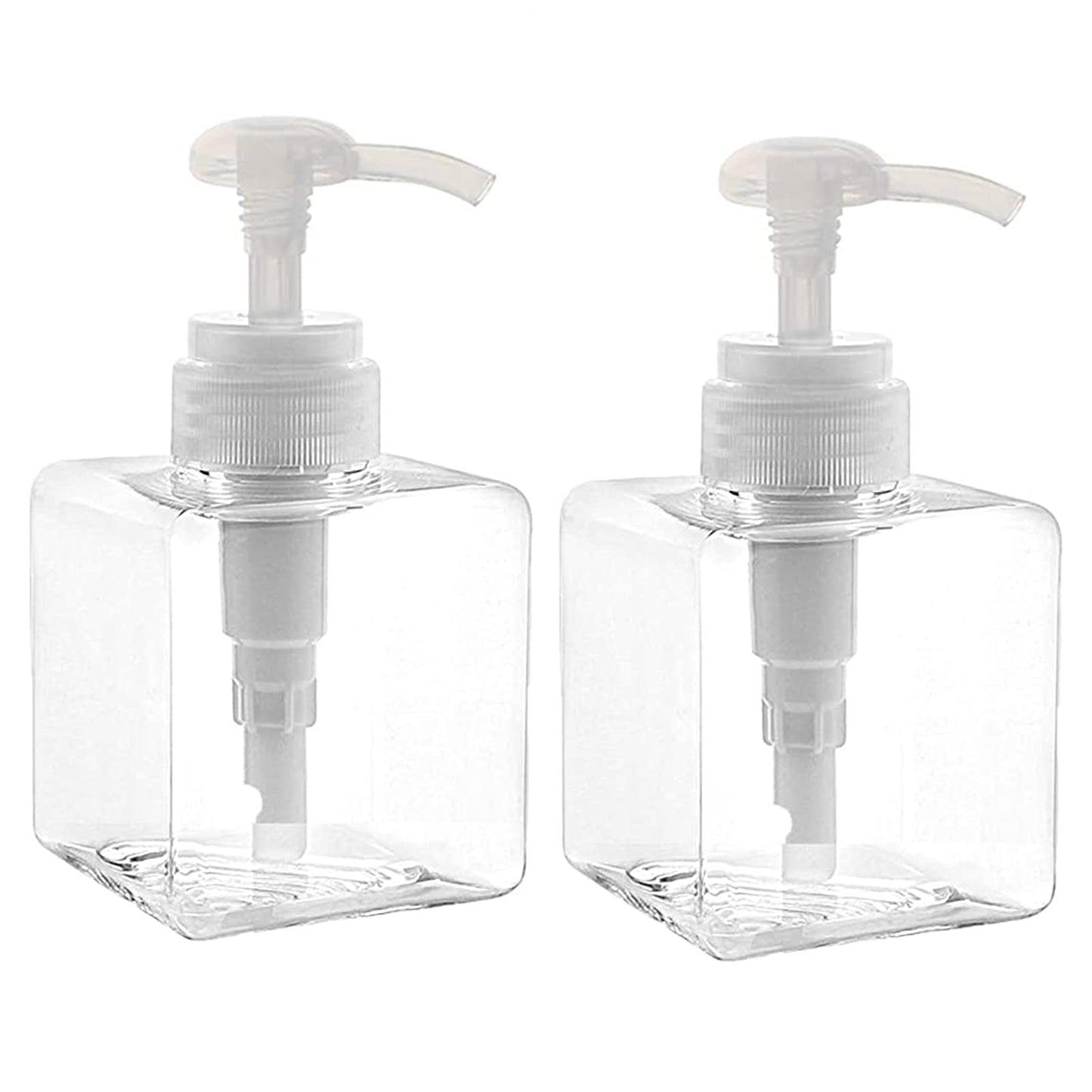 Yalbdopo 2PCS 250ml / 8.5oz Empty Pump Dispenser Bottle Refillable Plastic Lotion Pump Bottles