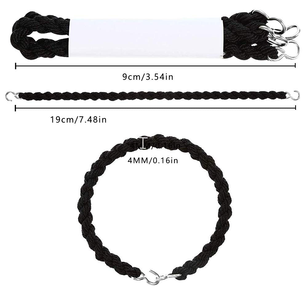 QincLing 10 Pieces Elastic Boot Straps Trouser Twists Leg Ties Blousing Garters with Metal Hooks for Navy Army Air Force