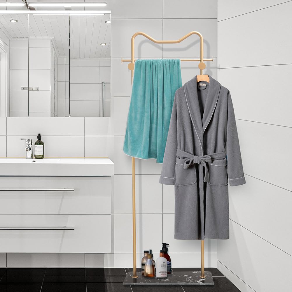 Cre Cra Marble Clothes Rack, Metal Coat Rack, Clothes Rail, Corner Coat Rack, Multifunctional Freestanding Clothes Rack, Clothes Rack