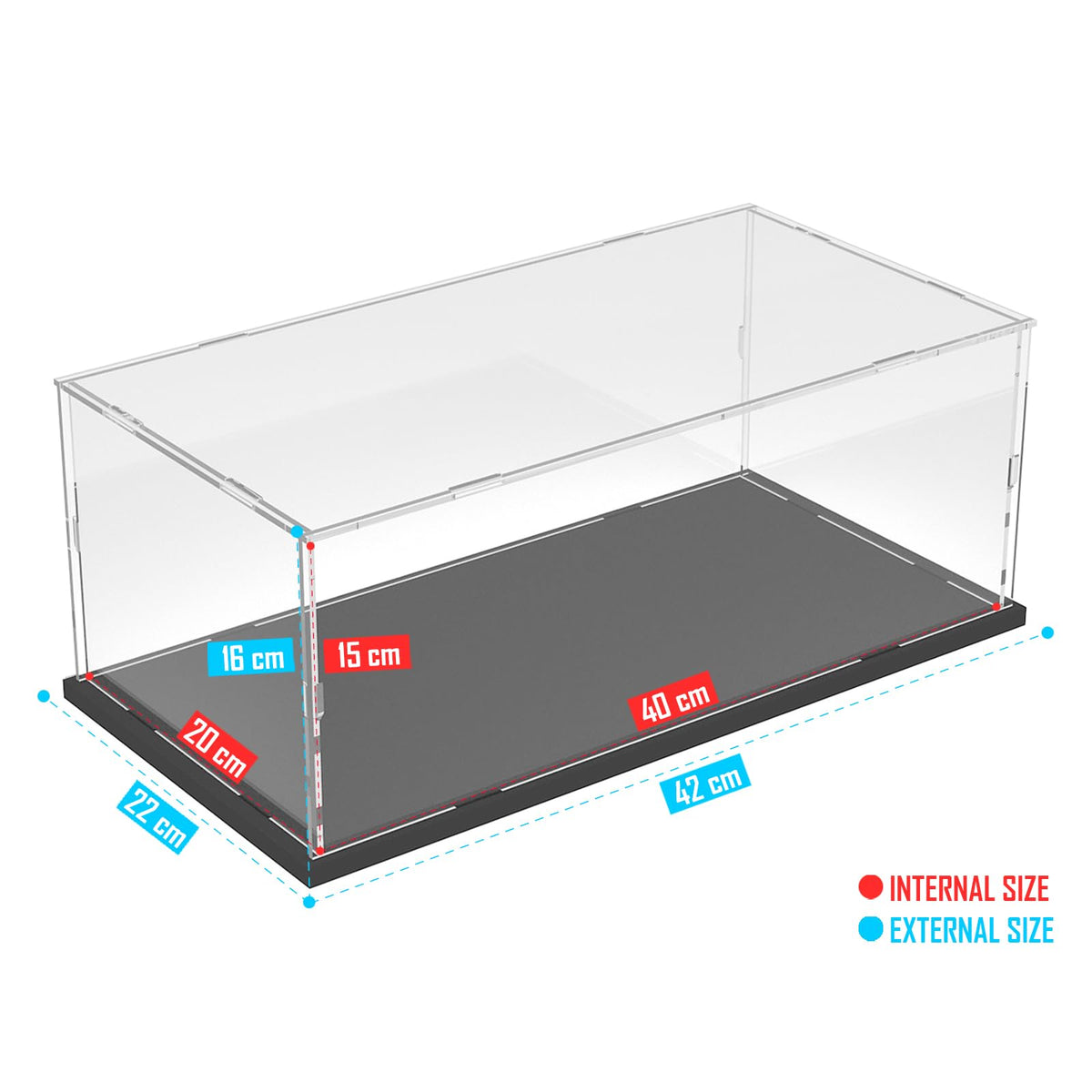 Nynelly Acrylic Display Case for Lego Cars Model Cars for Lego Mustang 10265 Porsche 911 10295 10304 10337 10353 42176
