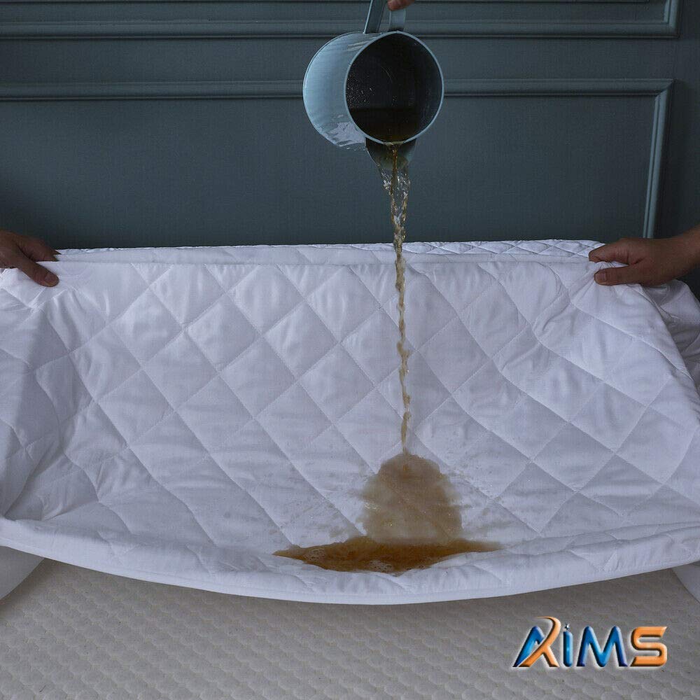MAS International Ltd Quilted Super King Mattress Protectors - Hypoallergenic Deep Fitted Mattress Cover for Bed